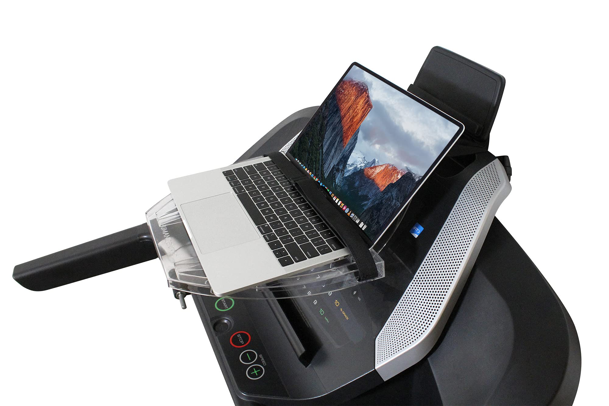 HumanCentric Treadmill Desk Attachment - Adjustable Laptop Stand & Workstation for iPad, MacBook, Notebook | Perfect for Home Office, Gym Workouts & Standing Desk Setup