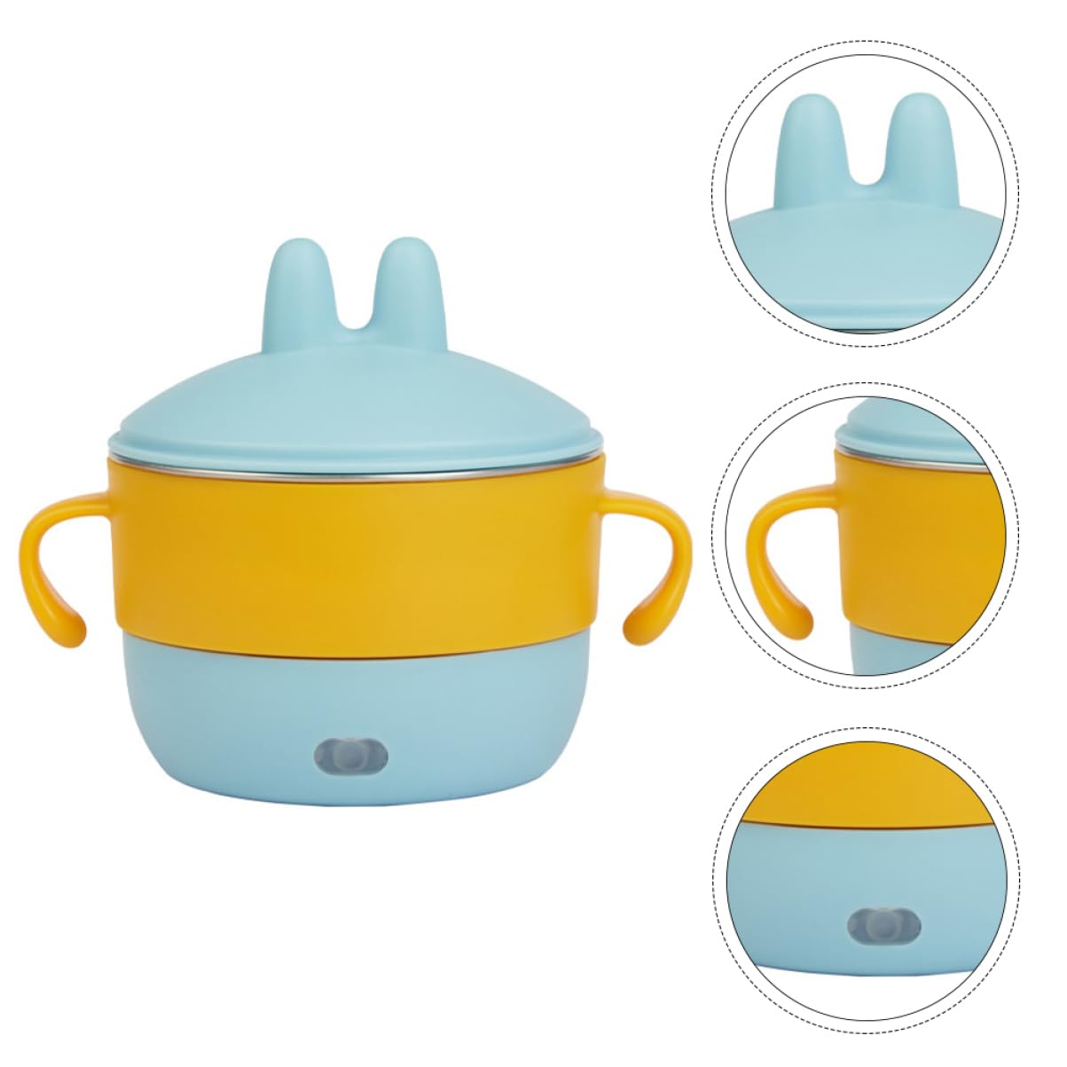 MAGICLULU 2 Pack Baby Feeding Bowls with Detachable Design - BPA-Free Toddler Food Containers for Snacks, Cereal & Puree | Perfect for Home, Travel & Daycare Use