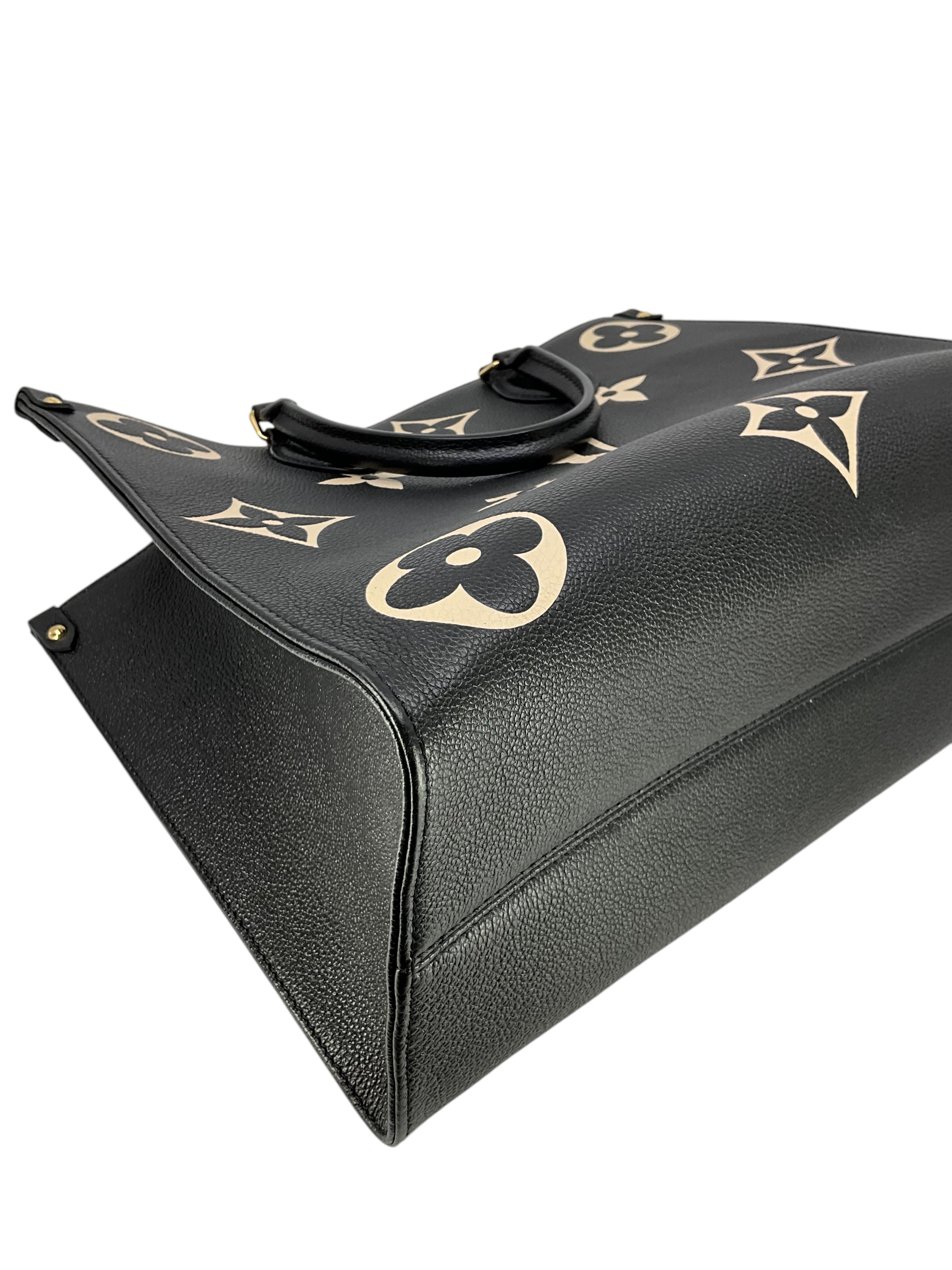Louis Vuitton Giant Empreinte Monogram Onthego MM Tote Bag - Luxury Leather Handbag for Women, Perfect for Work, Travel & Everyday Use