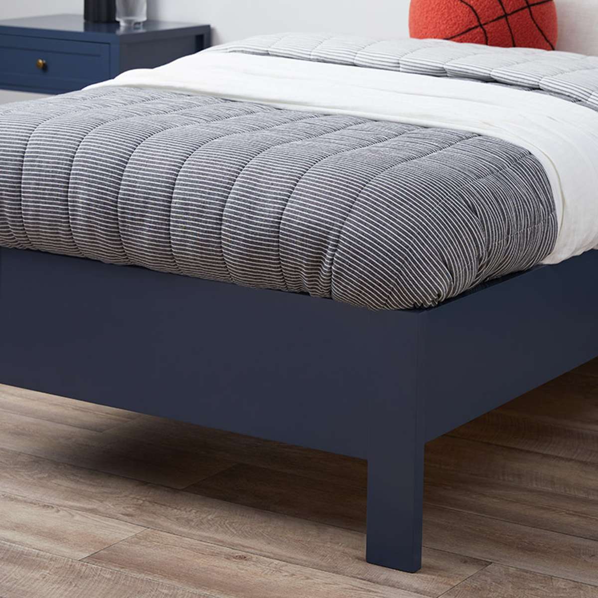 Hamptons Single Bed Frame - Midnight Black - Perfect for Kids Rooms, Guest Bedrooms & Small Spaces