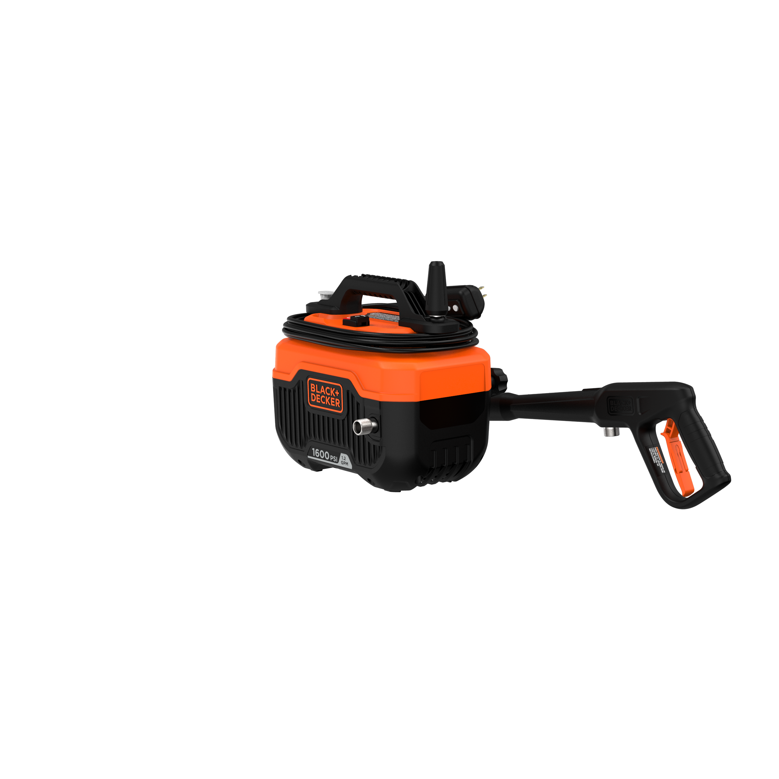 1,600 MAX PSI Electric Pressure Washer - 1.2 GPM Cold Water Power Cleaner for Home, Driveway, Deck, Patio & Car Washing