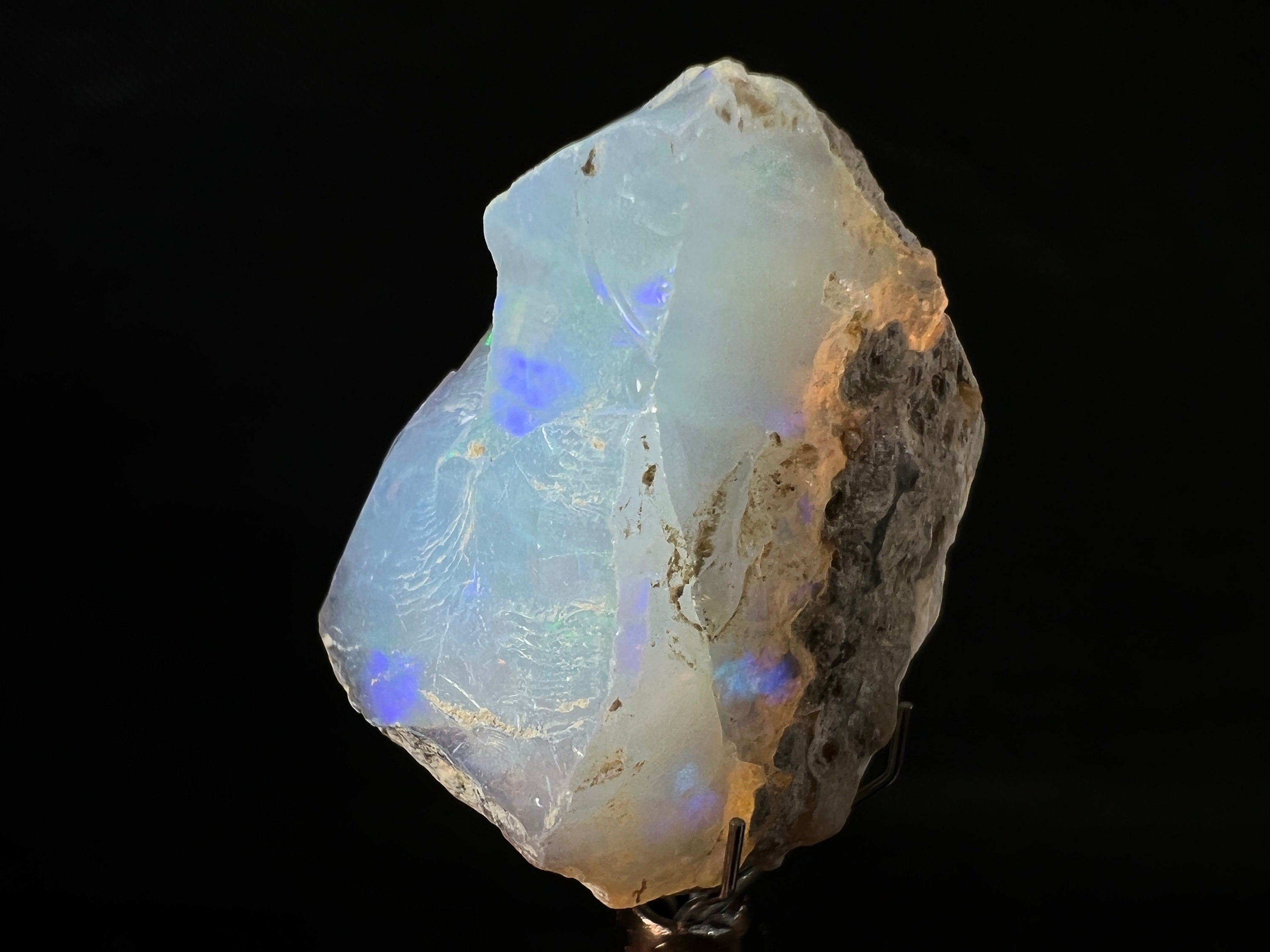 Premium 4A XL Welo Opal Raw Crystal - Natural Cutting Grade Opal Gemstone, October Birthstone for Jewelry Making & Collectors - Perfect for Rings, Necklaces & Healing Crystals