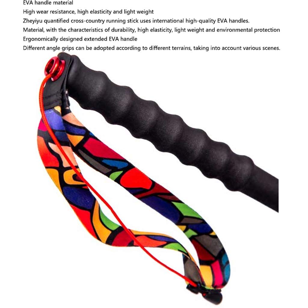 Ultralight Folding Aluminum Alloy Trekking Poles - 2 Pack Collapsible Hiking Sticks with Quick Lock System (120cm) for Hiking, Trail Running & Outdoor Adventures