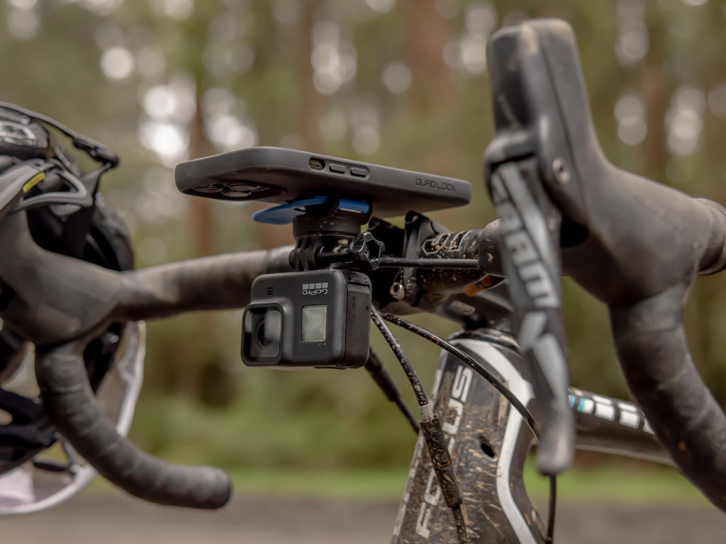 Out Front Bike Mount for GoPro & Action Cameras - Universal Camera/Light Adapter for Cycling, Hiking & Outdoor Adventures