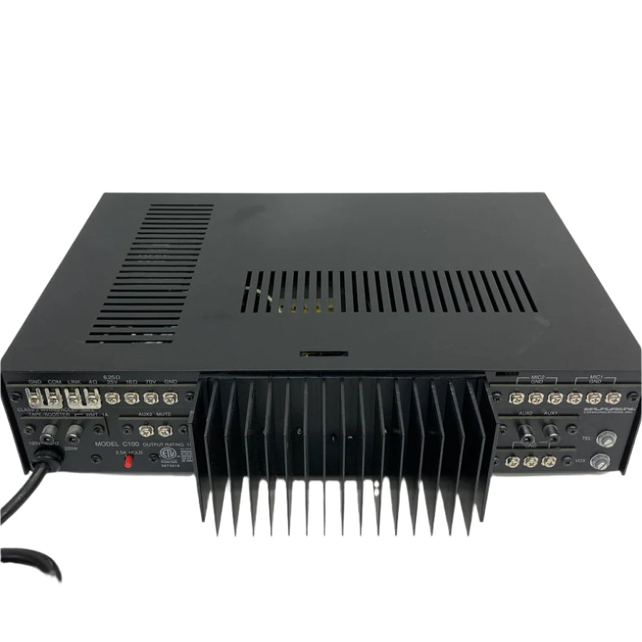 BOGEN C100 Classic Series Public Address Amplifier - 70W PA System for Schools, Churches & Events | High-Quality Audio Amplification for Clear Sound