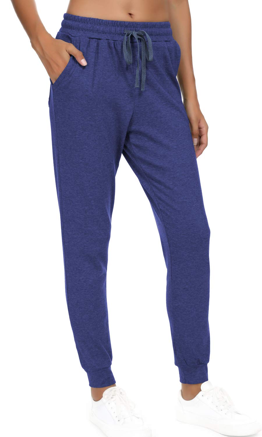 Women's Cotton Jogger Pants - Tapered Yoga Sweatpants with Pockets for Workout, Lounge & Running | Comfortable Casual Athletic Pants for Women | Perfect for Gym, Travel & Everyday Wear