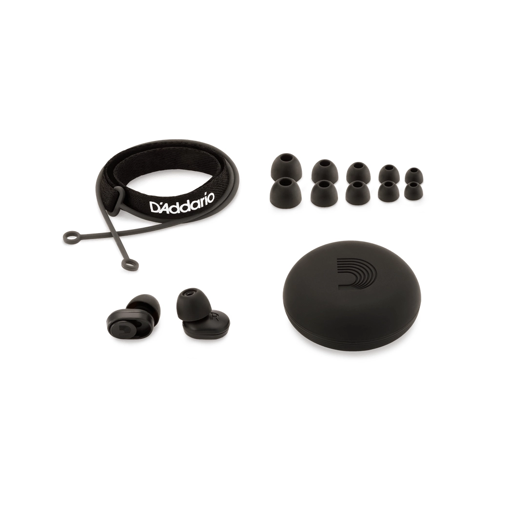 D'Addario PW DBUDHP 01 Bud Premium Hearing Protection Earplugs - High Fidelity Noise Reduction for Musicians, Concerts & Shooting Ranges