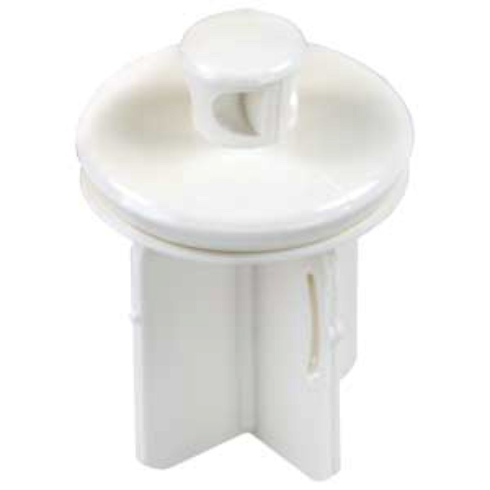 JR Products 95225 Four-Stem Pop-Up Stopper - Parchment Color | RV Camper Trailer Waste Water Tank Valve | Prevent Odors & Leaks for Outdoor Camping & Travel