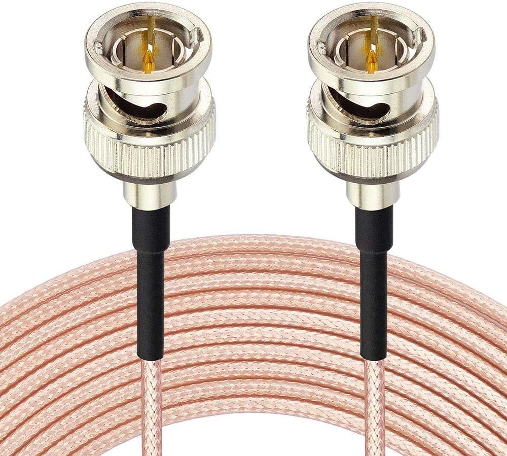 Superbat 3G HD SDI BNC Cable 3ft (100cm) 75 Ohm Coaxial Video Cable for Blackmagic Cinema Camera, BMCC, HD-SDI, 3G-SDI, 4K & 8K SDI Equipment - Straight Connector (2 Pack) - Perfect for Professional Video Production, Live Streaming & Broadcast Studios