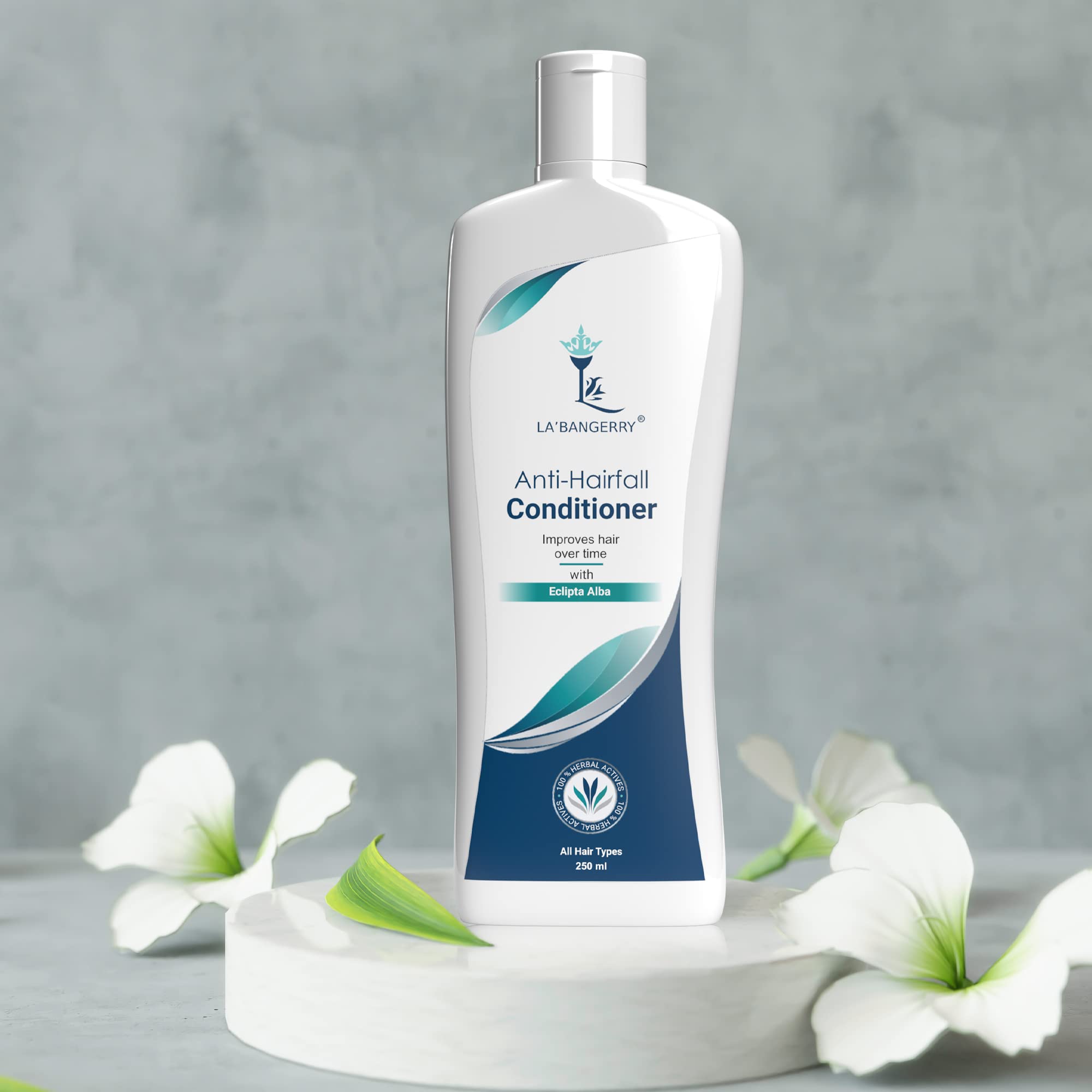 LA'BANGERRY Anti Hair Loss Conditioner for Dry, Frizzy & Damaged Hair - Natural Daily Hair Care Treatment - Prevents Hair Thinning & Strengthens Hair - Sulfate & Paraben Free - For Men & Women - 250ml - Perfect for Daily Use at Home, Gym or Travel