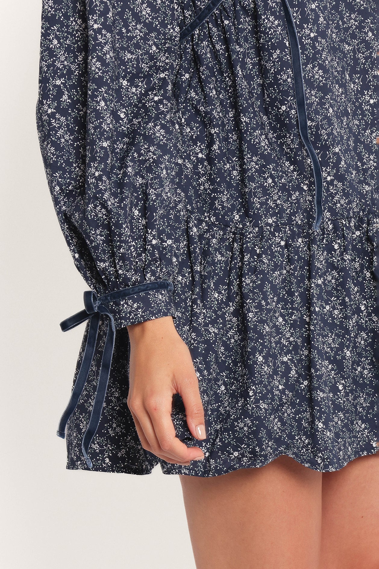 Brooklyn Mini Dress - Blue Floral Print Summer Dress for Women | Casual & Party Wear | Perfect for Beach, Date Night & Vacation