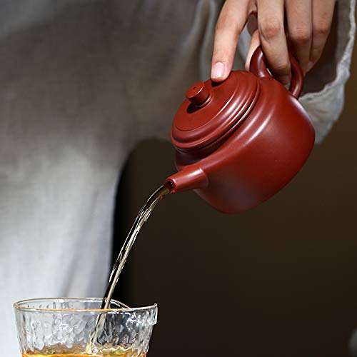 Premium 8 Oz Yixing Zisha Clay Teapot - Handcrafted Chinese Kung Fu Tea Maker with Built-in Filter | Perfect for Gongfu Tea Ceremony, Home Brewing & Gift Giving