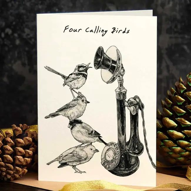 Bewilderbeest Card - Set of Four Calling Birds | Unique Collectible Trading Cards for Gifts, Games & Fantasy Enthusiasts