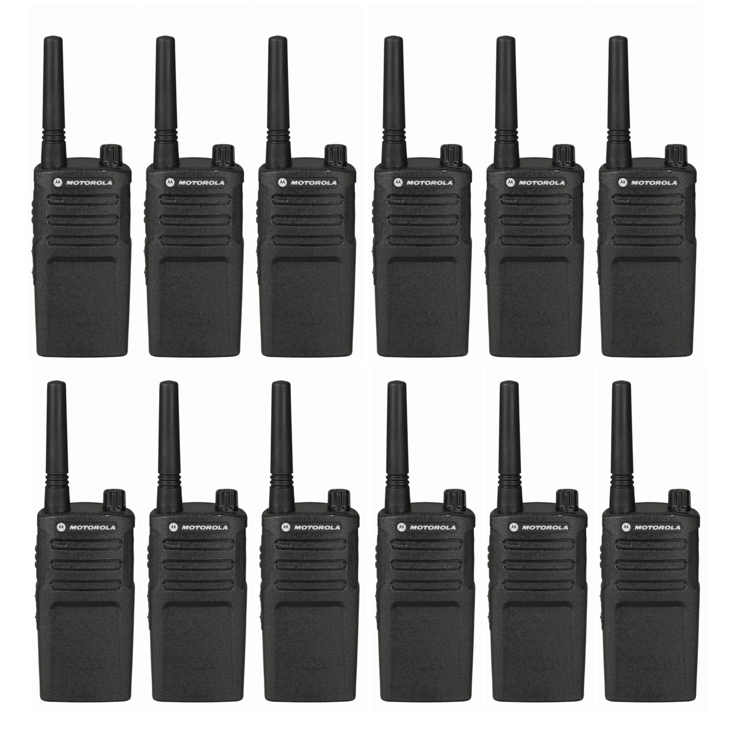 12 Pack Motorola RMM2050 Two Way Radios Walkie Talkies - Long Range Communication for Outdoor Adventures, Events & Business Use