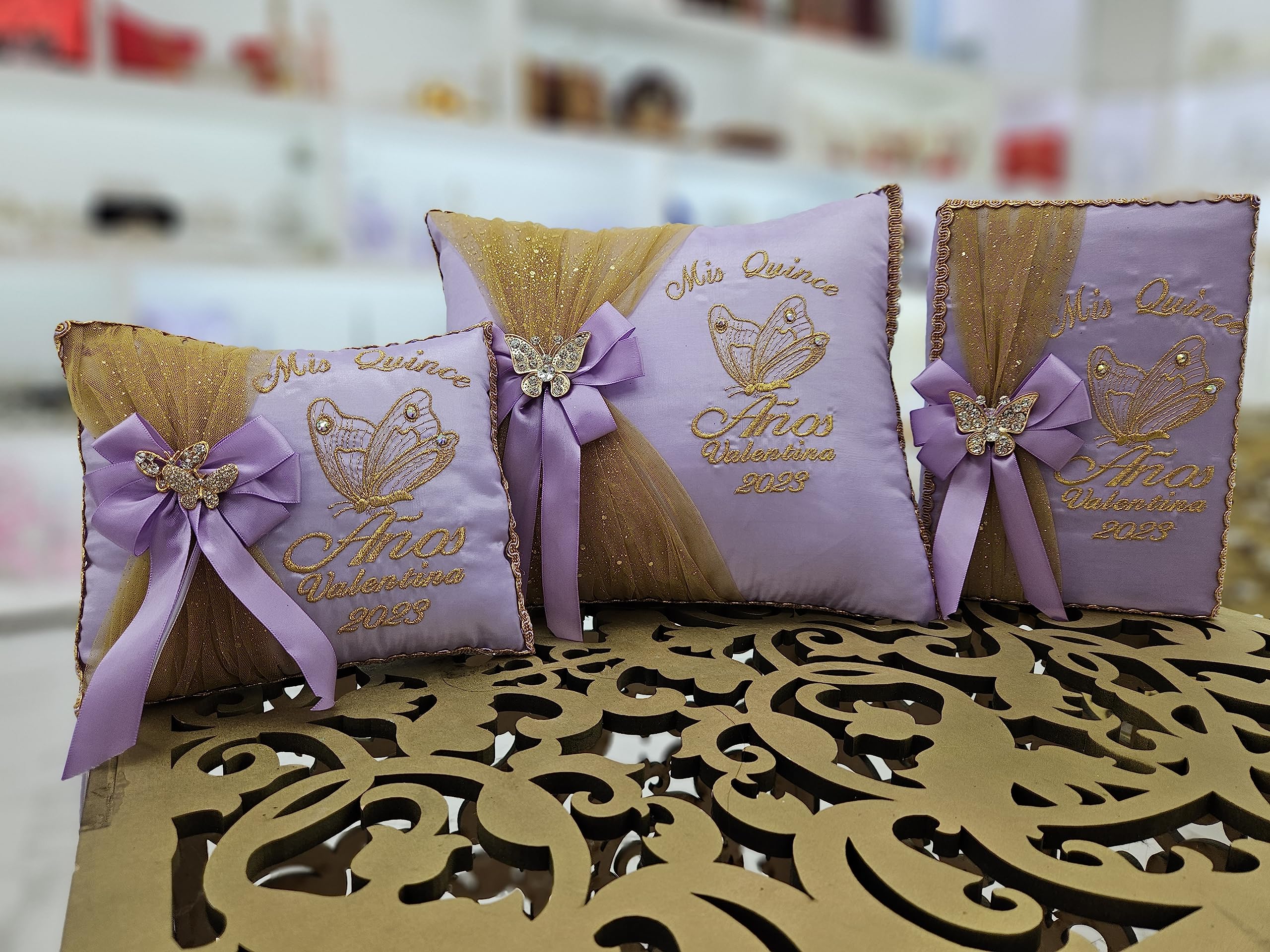 Butterfly Theme Quinceañera Accessories Set - Sweet 16 Birthday Party Decorations, Quinceanera Gifts, Mariposa Decor for Quinceañeras & Sweet Sixteen Celebrations - Perfect for Birthday Parties, Quinceañera Dances & Special Occasions