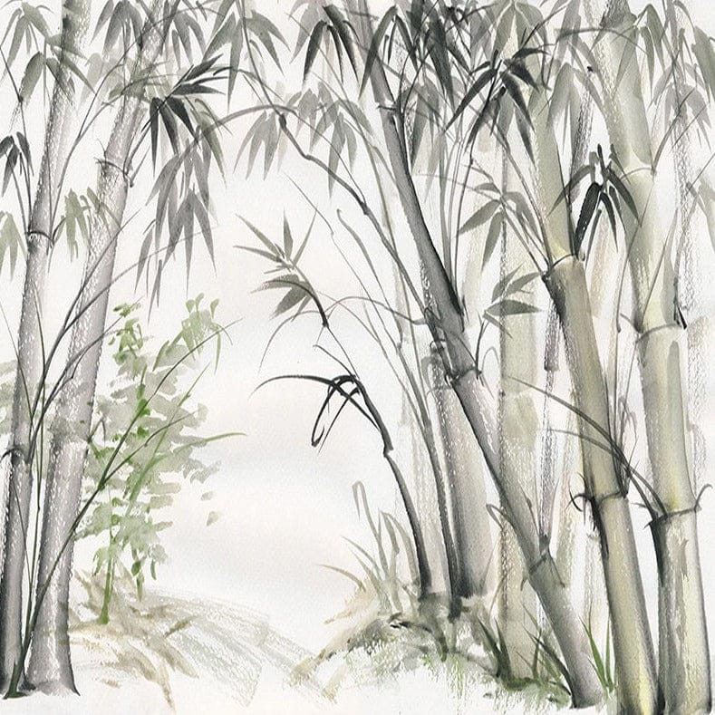 Eco-Friendly Bamboo Wallpaper for Home Decor - Natural Wood Peel and Stick Wall Mural with Forest Trees Design | Perfect for Living Room, Bedroom & Nursery Wall Covering