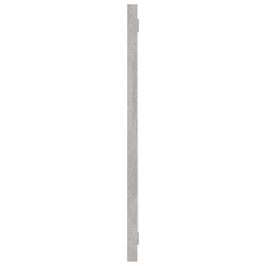 Modern Concrete Gray Bathroom Wall Mirror - 23.6