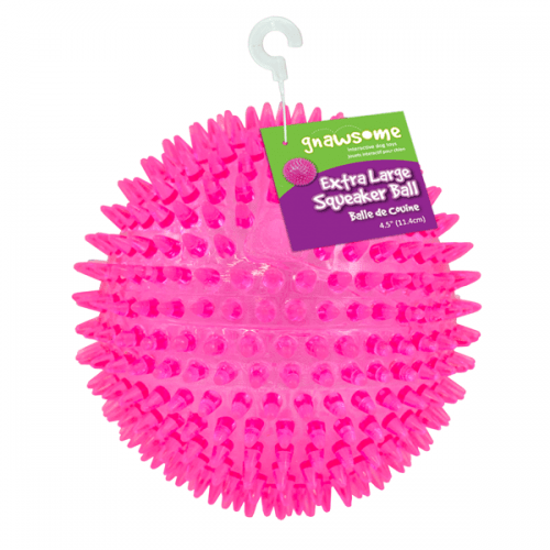 Gnawsome Extra Large Squeaker Ball for Dogs - Durable Chew Toy with Loud Squeaker, Interactive Play & Teeth Cleaning - Perfect for Aggressive Chewers, Outdoor Fetch & Indoor Playtime