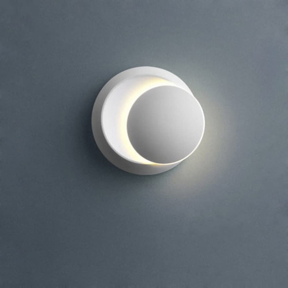 360° Adjustable Modern LED Wall Sconce Light - 6W Warm/White Light Wall Mounted Lamp for Living Room, Bedroom, Hallway - Perfect for Reading, Accent Lighting & Wall Washing