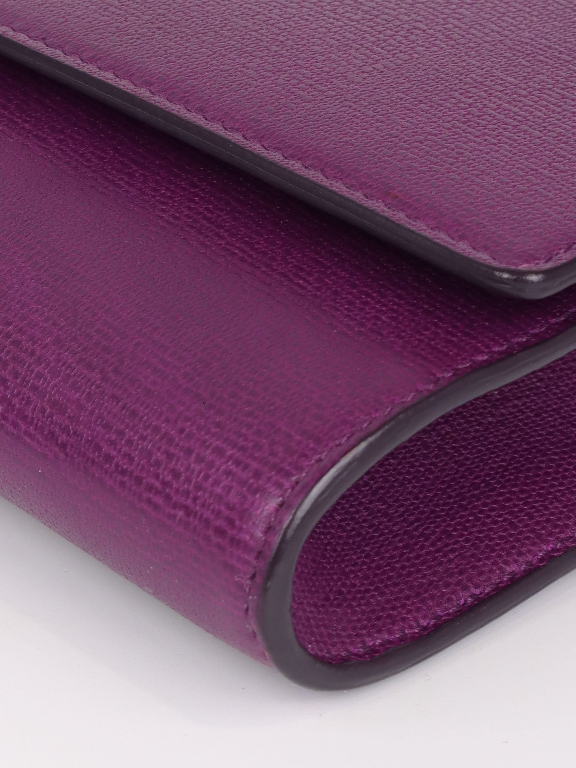 Saint Laurent Purple Y Ligne Clutch Bag for Women - Luxury Designer Clutch Purse for Evening Parties, Weddings & Special Occasions