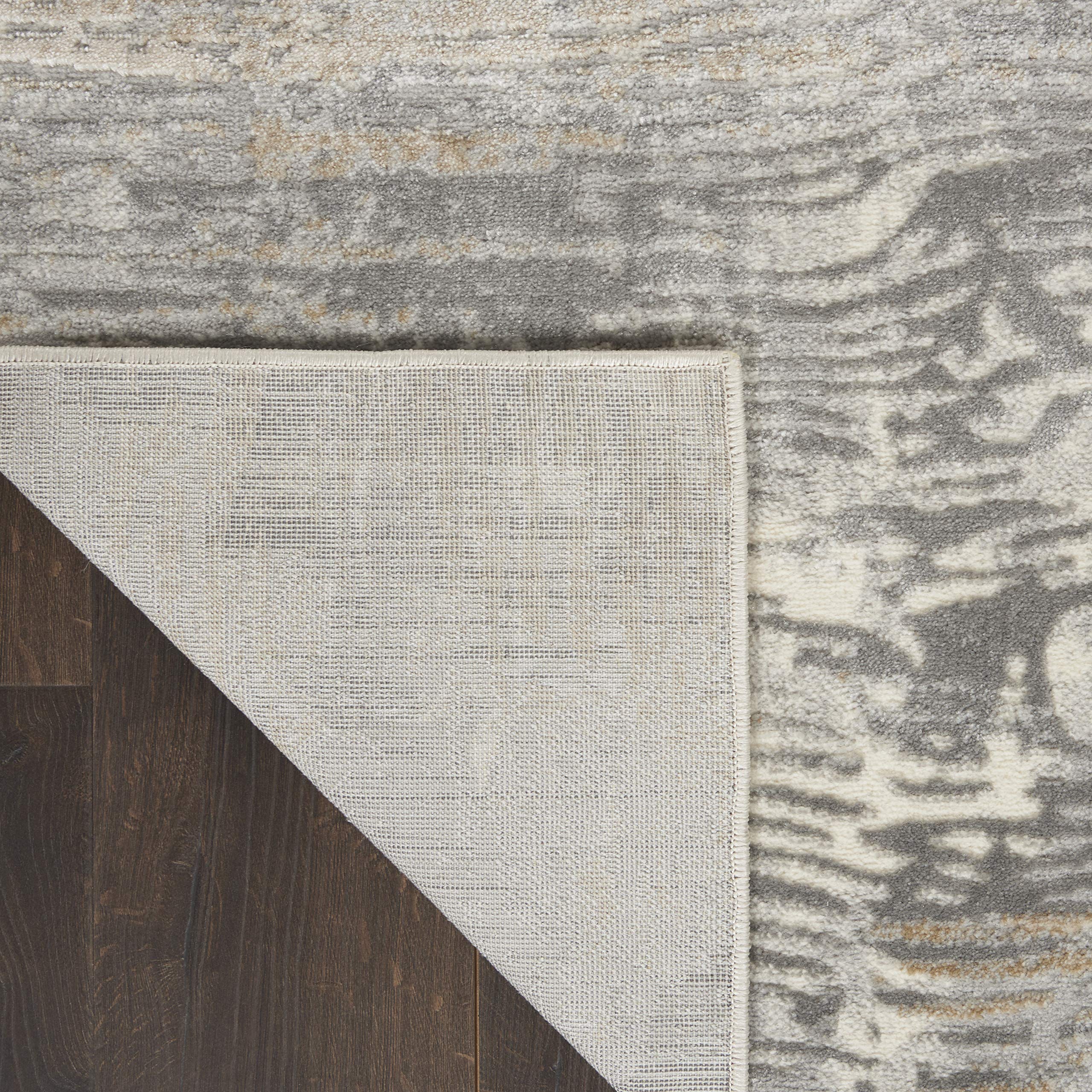 Nourison Solace Modern Abstract Grey/Beige 5'3