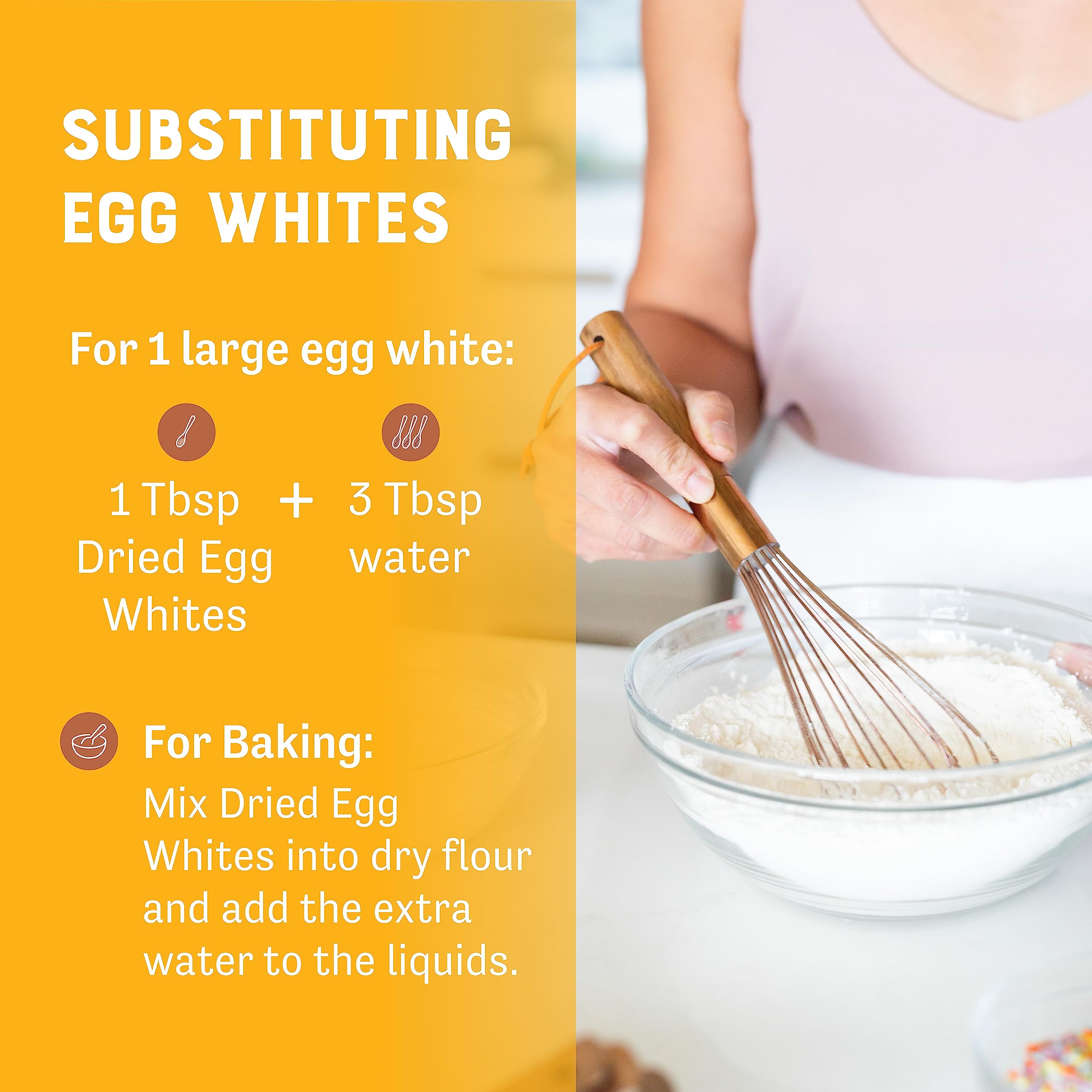 Judee's Gluten Free Dried Egg White Protein Powder 2 lb - Pasteurized, USDA Certified, Non-GMO, Nut-Free, Single Ingredient - Made in USA - Perfect for Baking, Smoothies & Protein Shakes