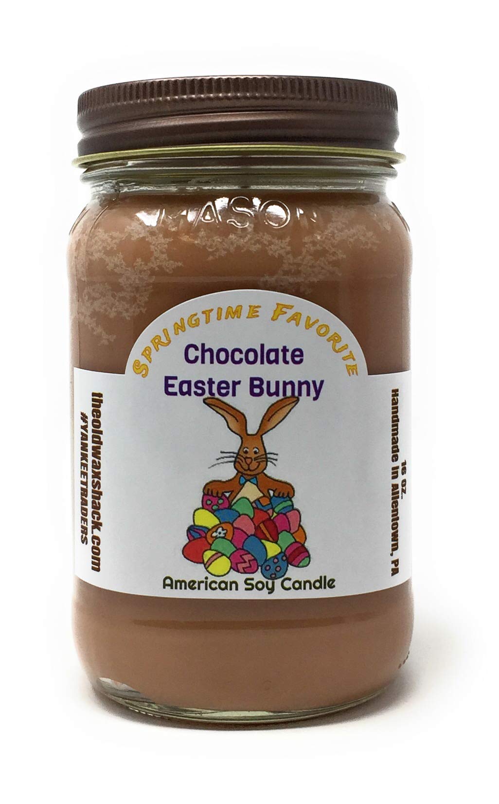 Easter Candles & Chocolate Bunny with Jelly Beans - 2 Pack (16 Oz) - Perfect for Easter Basket Stuffers, Party Favors & Holiday Decorations