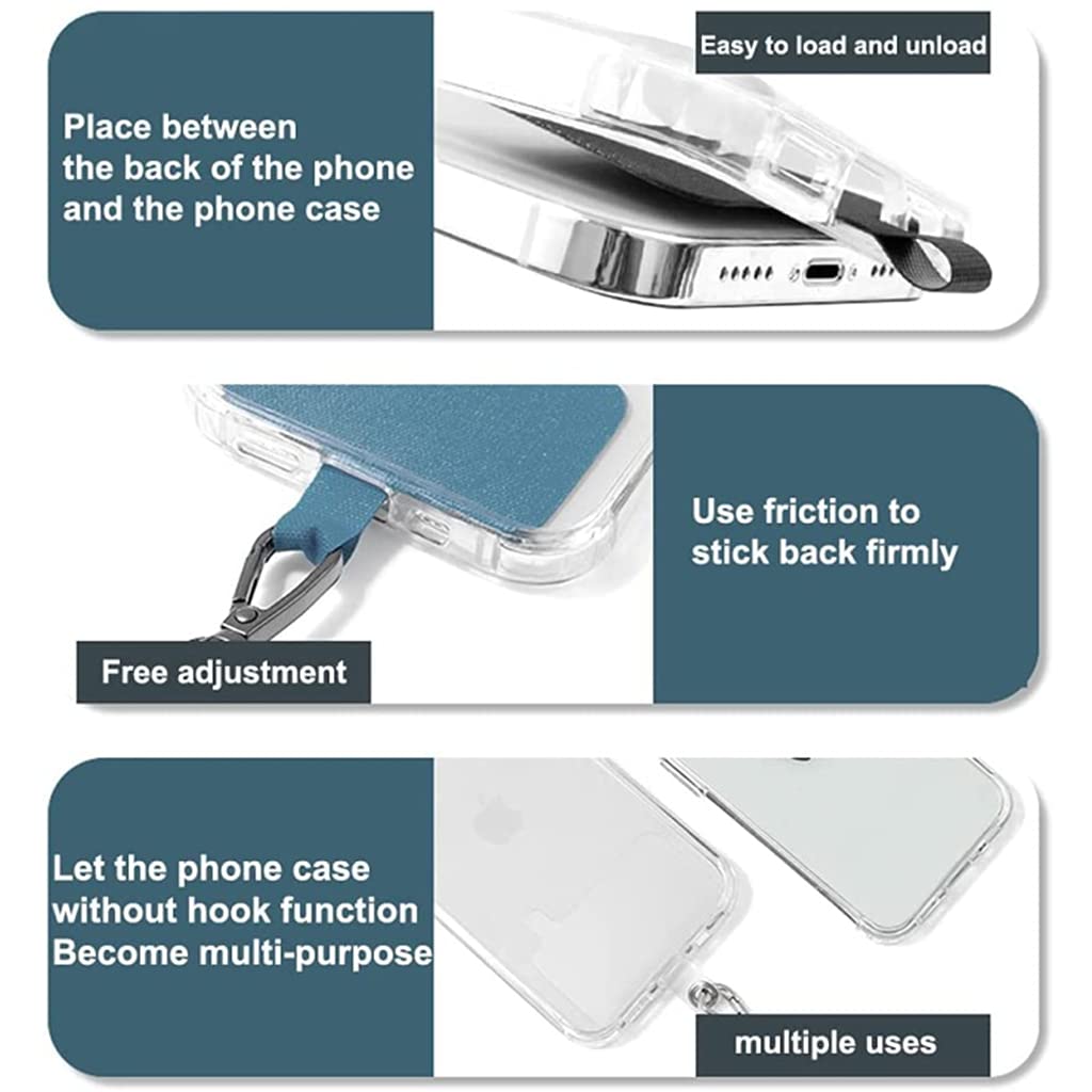 Universal Phone Lanyard - Adjustable Nylon Neck Strap for Smartphones (Ideal for Travel & Work)