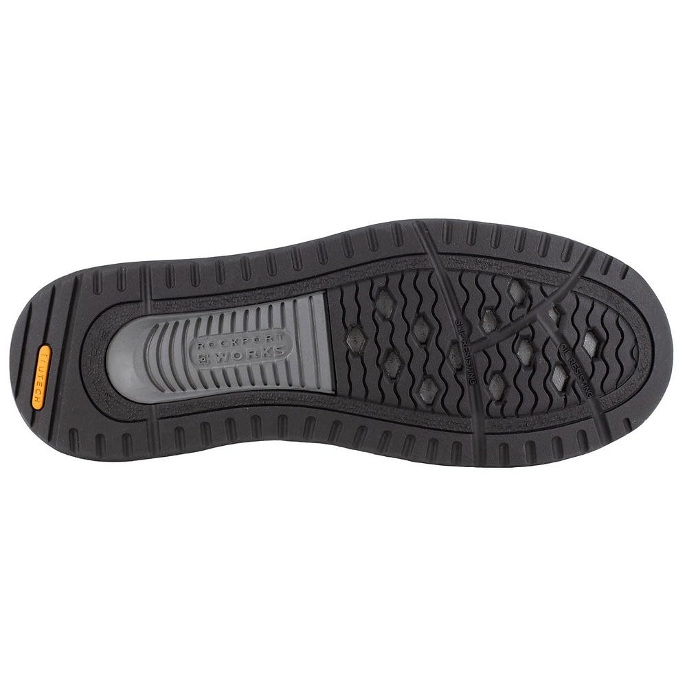 Rockport Men's Langdon Slip-On Safety Toe Work Shoes - Comfortable & Durable for Construction, Warehouse & Industrial Work