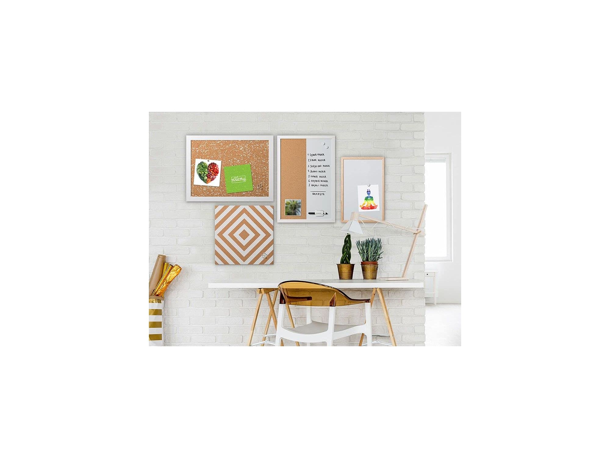 Mastervision Magnetic Dry Erase Whiteboard 36x48 Inches with Pine Wood Frame & Wall Mount Kit - Perfect for Office Meetings, Classroom Teaching & Home Organization