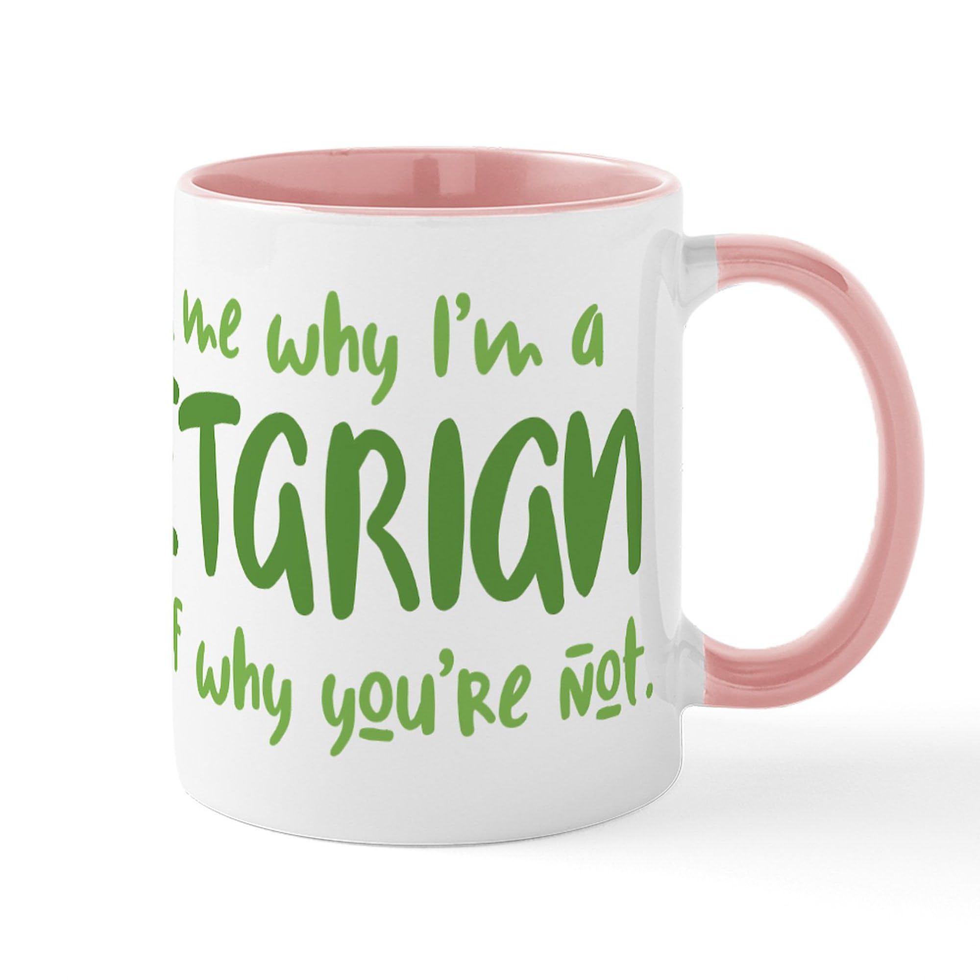 Why Not Vegetarian? 11 oz (325 ml) Ceramic Coffee Mug - Perfect for Tea, Hot Chocolate & Office Use