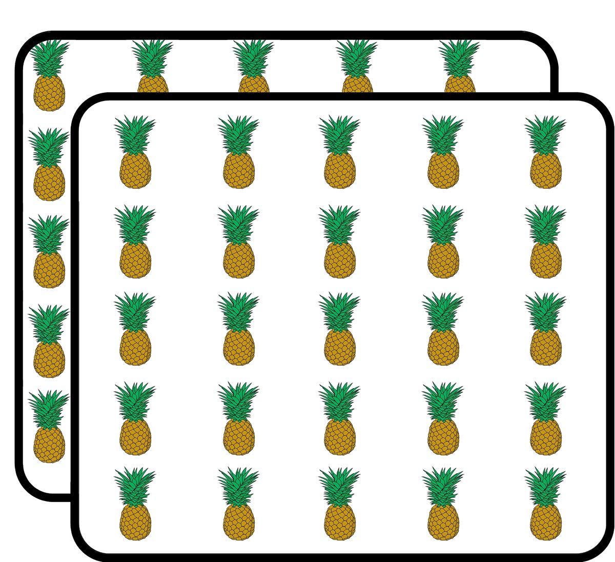 50 Pack Pineapple Vinyl Stickers - 1 Inch Durable Waterproof Decals for Laptops, Cars, Phones & DIY Crafts - Perfect for Scrapbooking, Water Bottles & Notebook Decoration