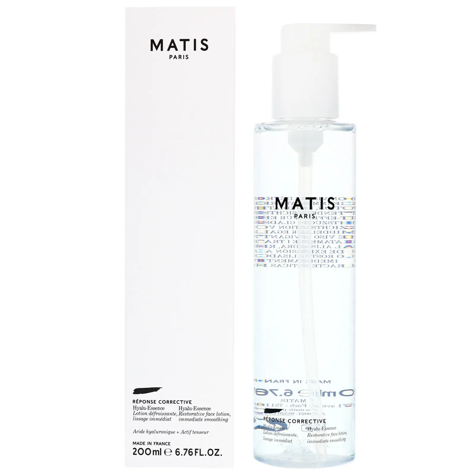 Matis Hyalu Essence Hyaluronic Performance Toner 200ml - Hydrating & Soothing Facial Toner for Dry Skin | Daily Skincare Routine, Pre-Makeup Prep & Post-Cleansing Treatment