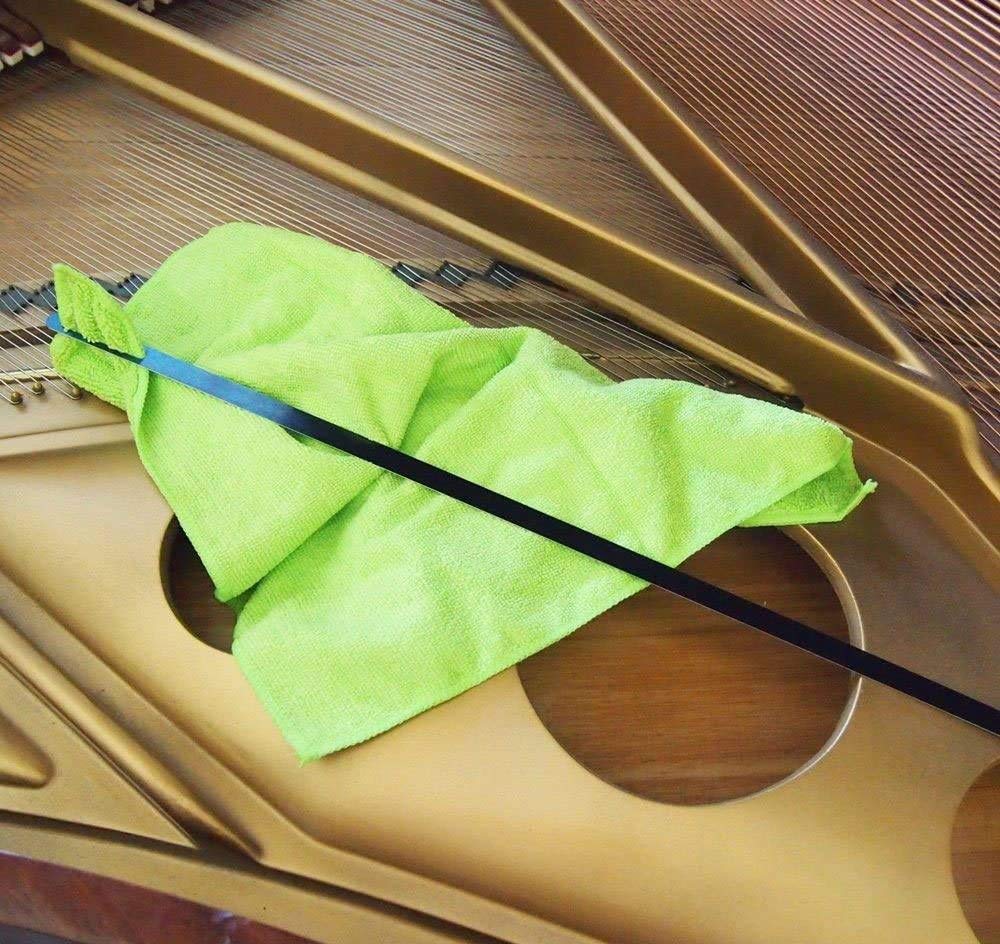 Premium Grand Piano Soundboard Cleaning Kit with Microfiber Dusting Cloth - Professional Piano Maintenance Tool for Home & Concert Hall Use