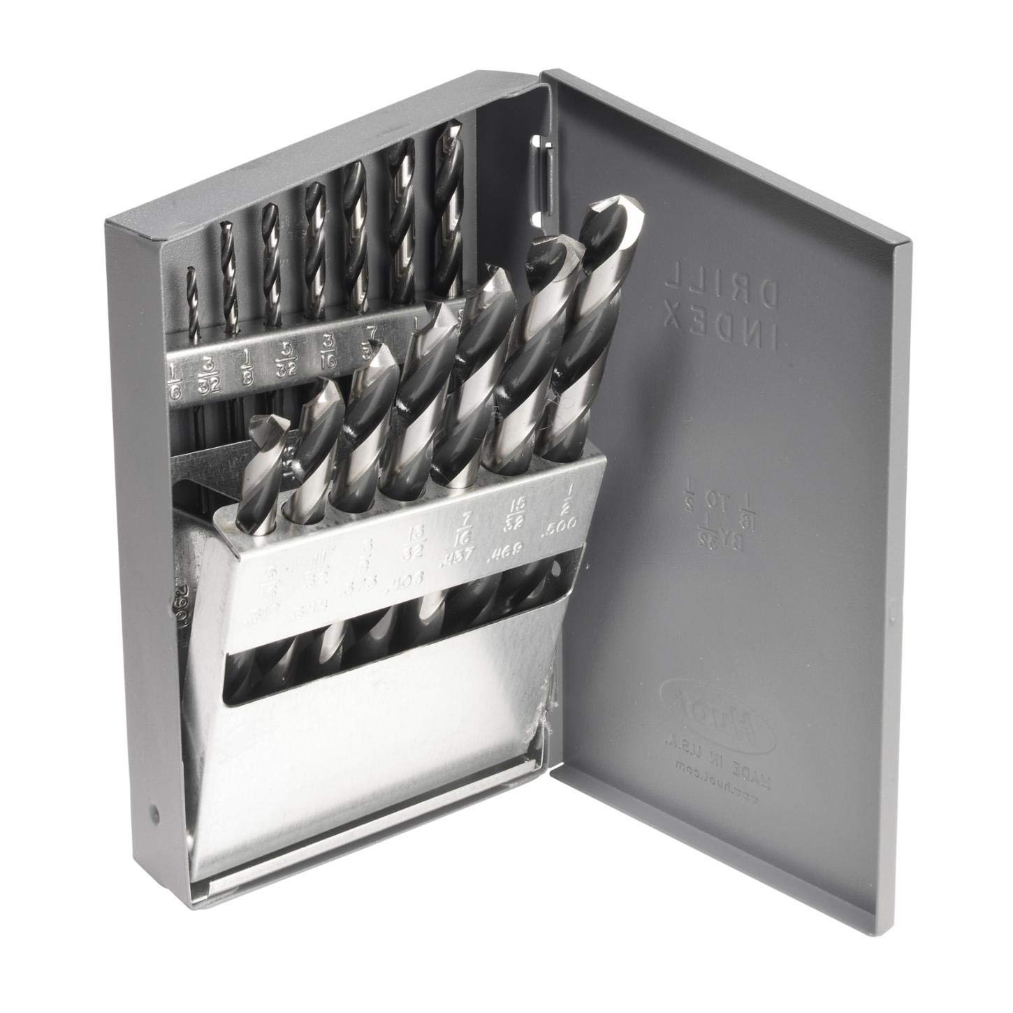 Champion 15-Piece Cobalt Drill Bit Set - 115CO 705C Gold Oxide Coated General Purpose Drill Bits for Metal, Wood & Plastic - Perfect for DIY Projects, Home Repairs & Professional Use