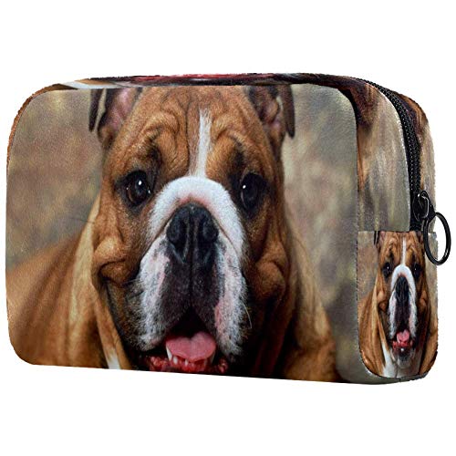 Boxer Dog Cosmetic Bag - Cute Makeup Pouch & Travel Toiletry Organizer for Women & Girls - Perfect for Travel, Gym, and Daily Essentials Storage