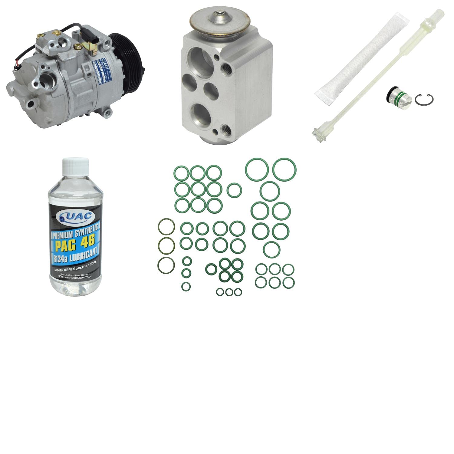 HVAC A/C Compressor Replacement Kit - Compatible with Multiple Car Models - Perfect for DIY Auto Repair & Maintenance