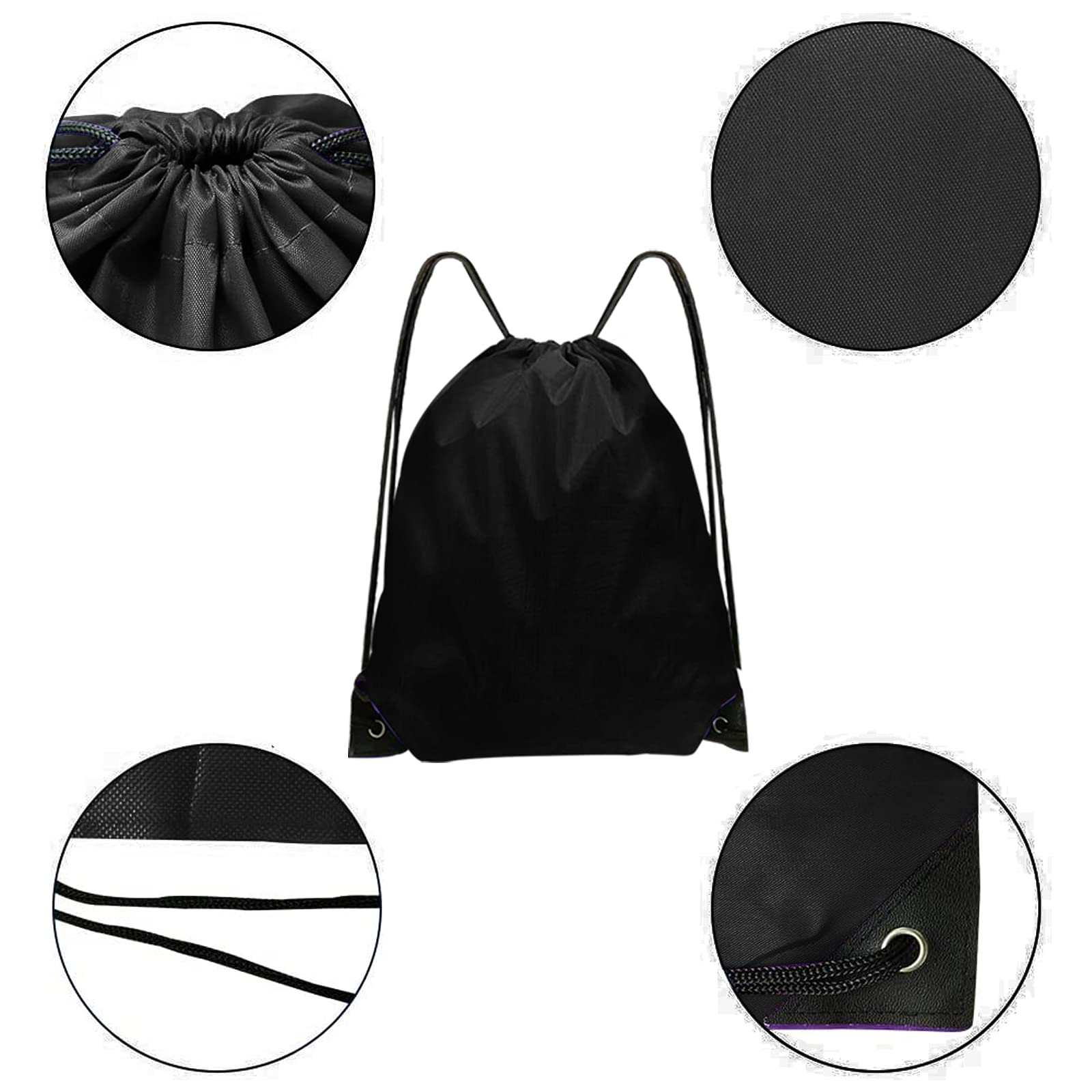 42 Pcs Bulk Drawstring Backpacks - Lightweight Gym Sackpack for Men & Women - Perfect for Sports, Travel, School & Beach Activities
