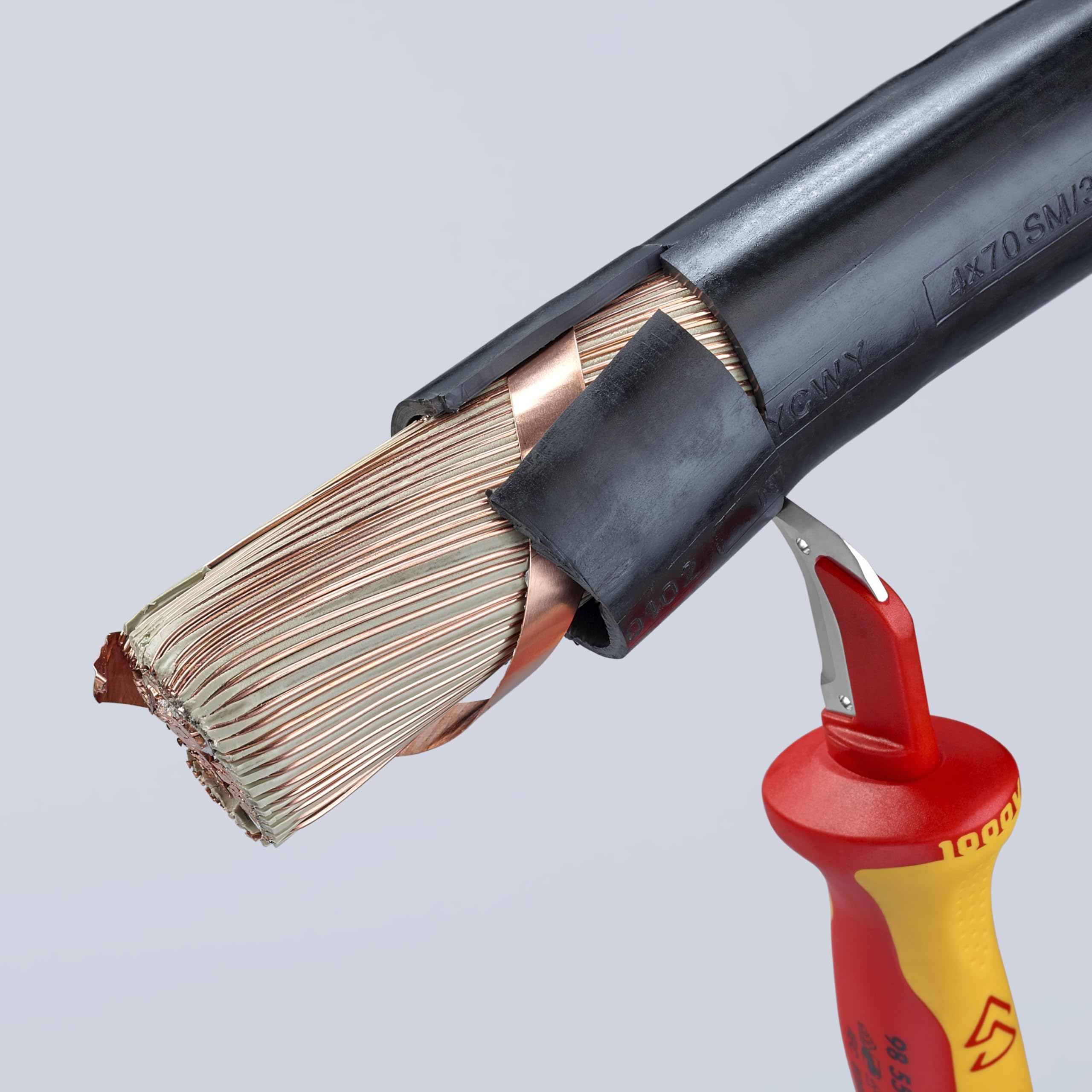 KNIPEX Insulated Dismantling Knife 1000V for Electricians