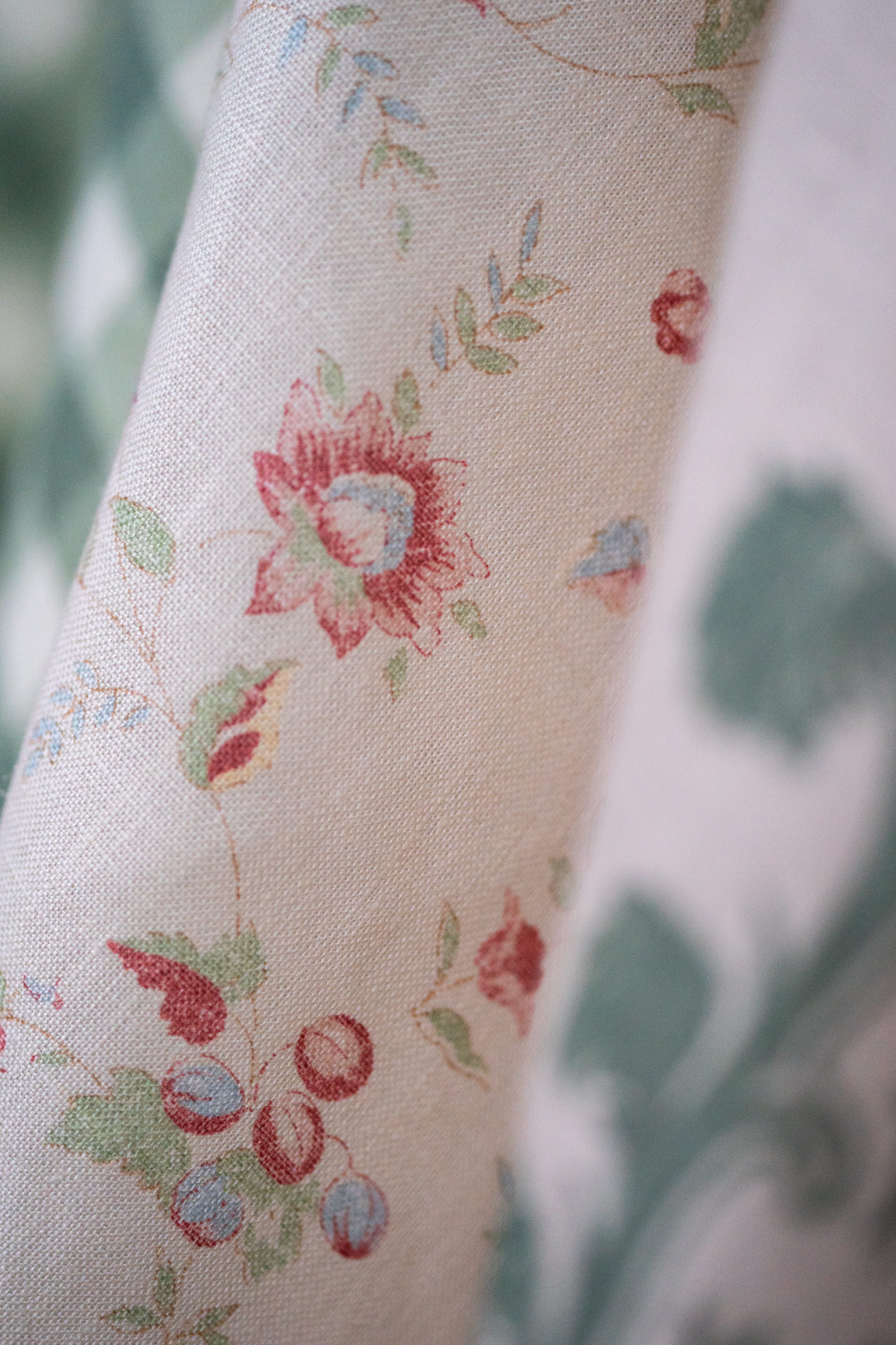 Premium Framboise Linen & Double Aged Ivory Fabric - Perfect for Luxury Home Decor, Upholstery, and DIY Craft Projects