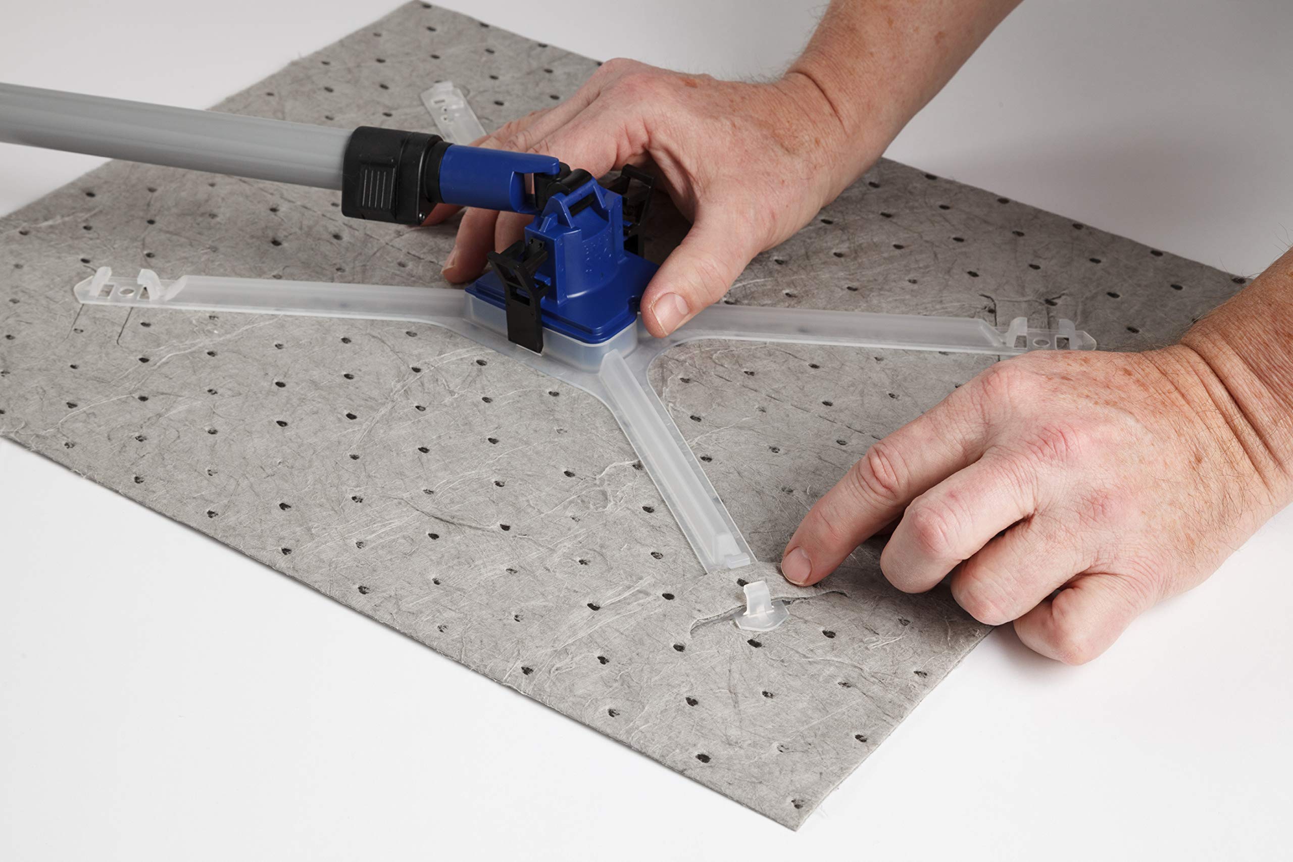 HandySorb Basic Pad Refills with Mop Adapter - 100 Pack | Super Absorbent Cleaning Pads for Spills & Messes | Perfect for Kitchen, Garage & Workshop Use