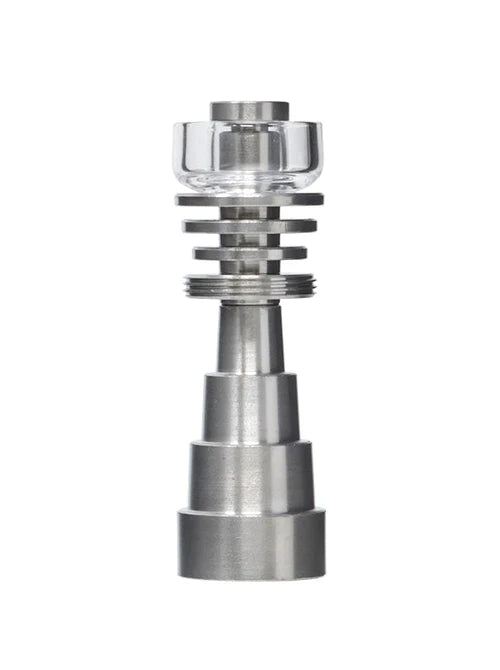 6 in 1 Universal Anodized Titanium Nail Set - Durable & Heat Resistant for Dab Rigs, E-Nails, and Concentrate Vaporizers - Perfect for Home Use, Parties, and Professional Dabbing Sessions