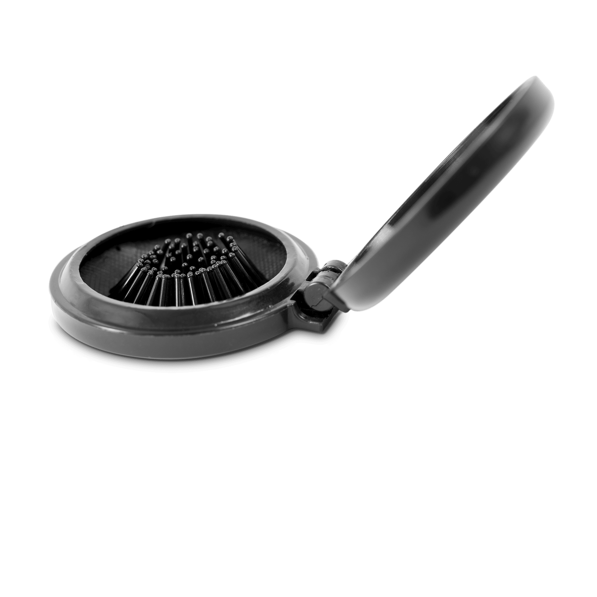 Mini Hair Brush with Mirror - Portable Travel Hairbrush for Women & Men - Perfect for On-the-Go Styling, Purse, Car, Gym & Makeup Touch Ups