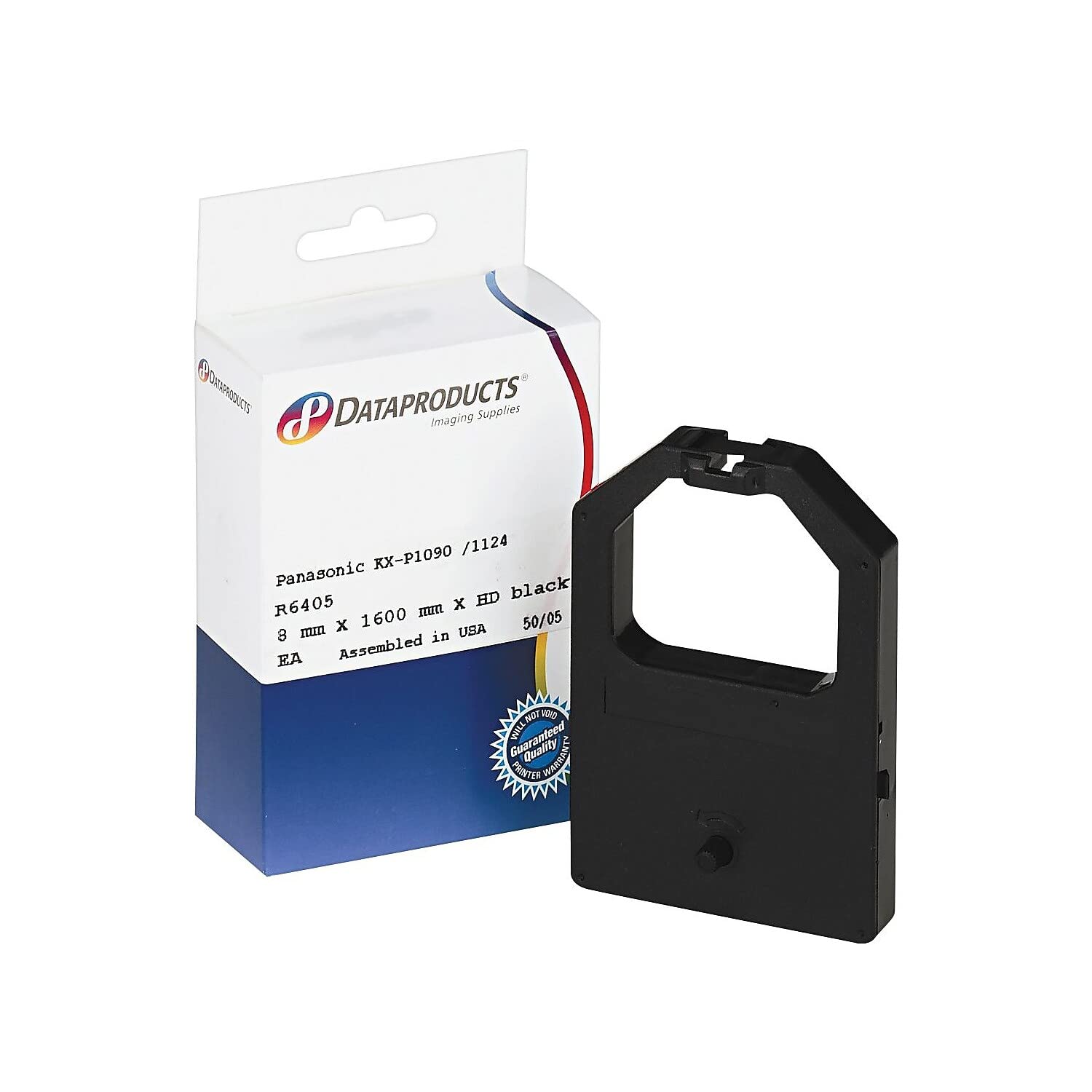 Dataproducts 723442 Black Dot-Matrix Printer Ribbon (R6405) - Compatible with Epson, IBM & Okidata Printers - Ideal for Office Documents, Shipping Labels & Receipts