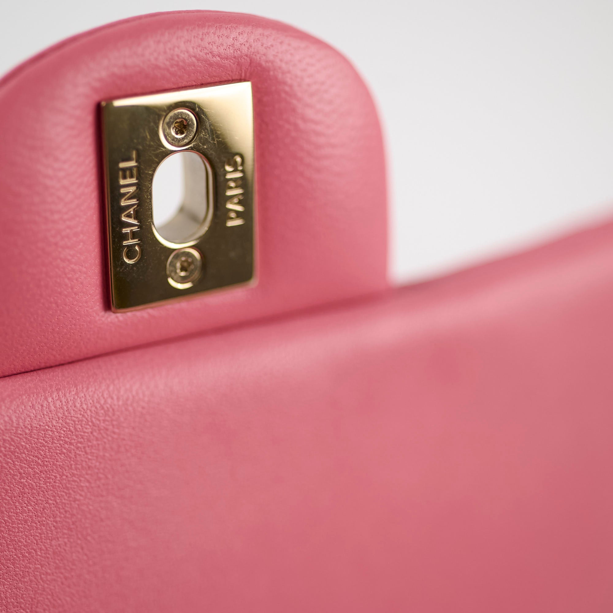 Chanel Mini Square Bag in Soft Lambskin Leather - Elegant Pink Crossbody Purse for Women | Perfect for Date Nights, Parties & Everyday Luxury