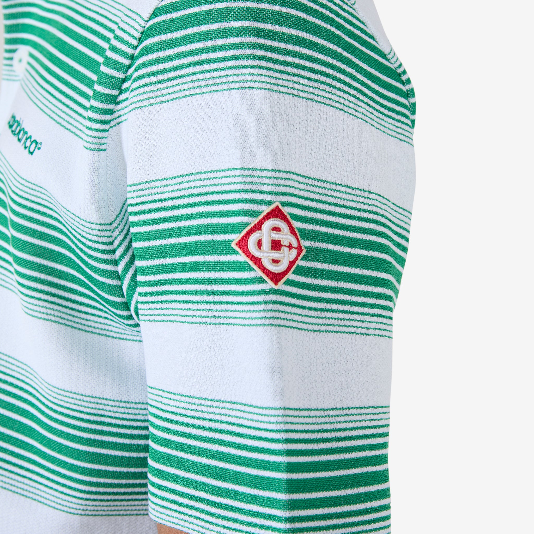 Stripe Interlock Polo Shirt for Men - Gradient Striped Casual Wear for Office & Outdoor Activities