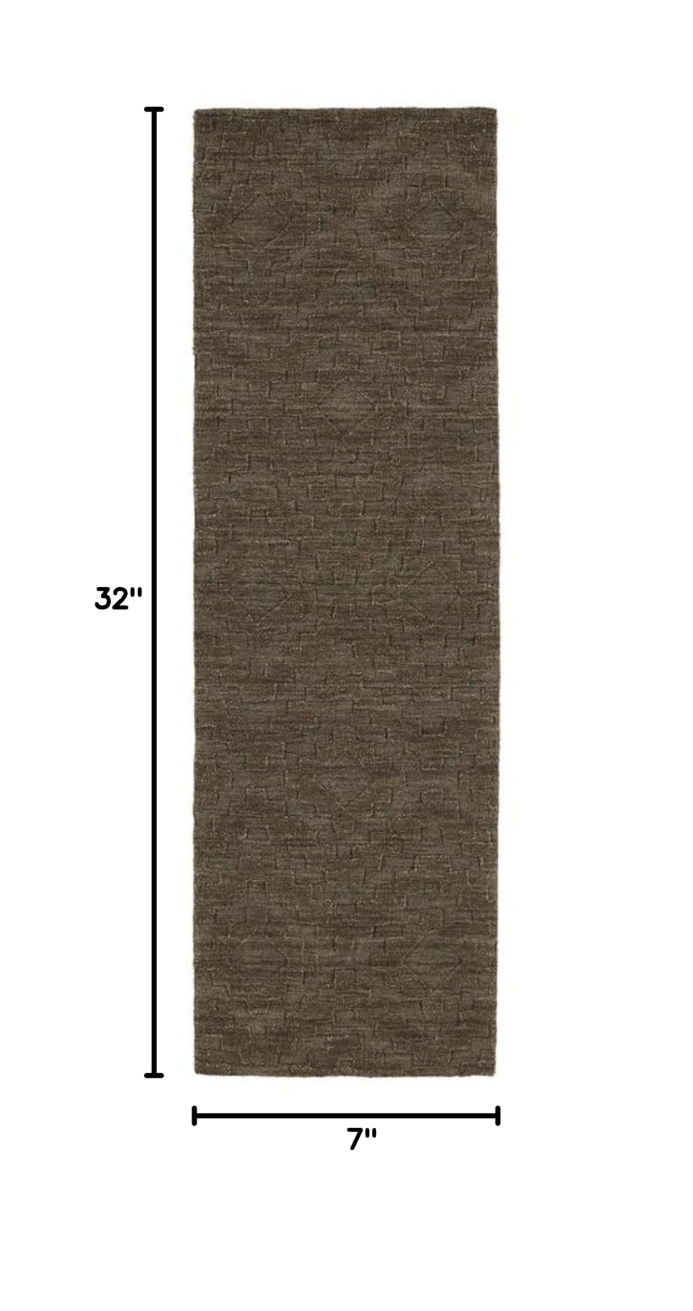 Kaleen IPM04-40-268 Chocolate Runner Rug 2'6