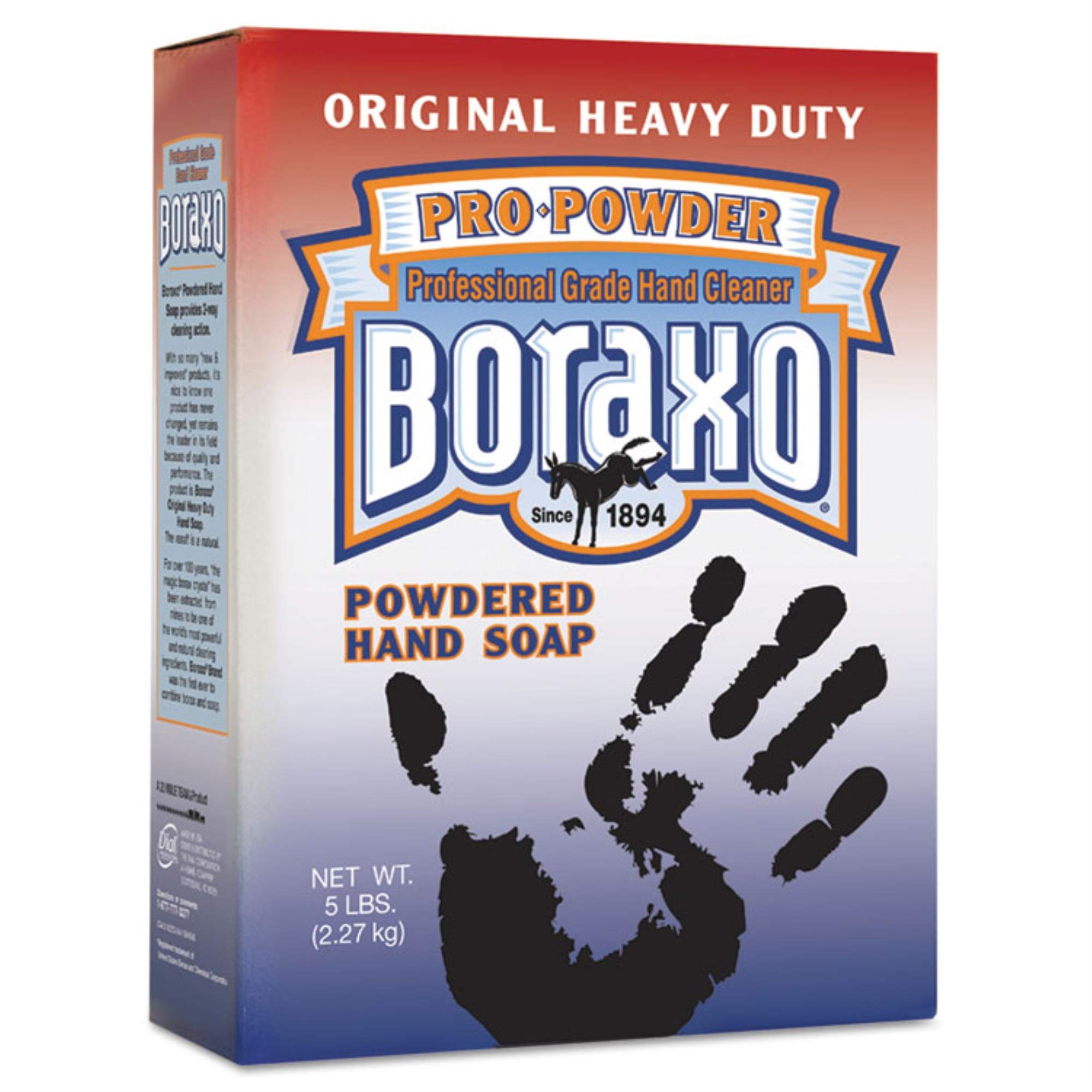 Dial Boraxo Powdered Hand Soap - 12 oz | Heavy-Duty Cleanser for Tough Grease & Dirt | Ideal for Mechanics, Gardeners & Industrial Workers