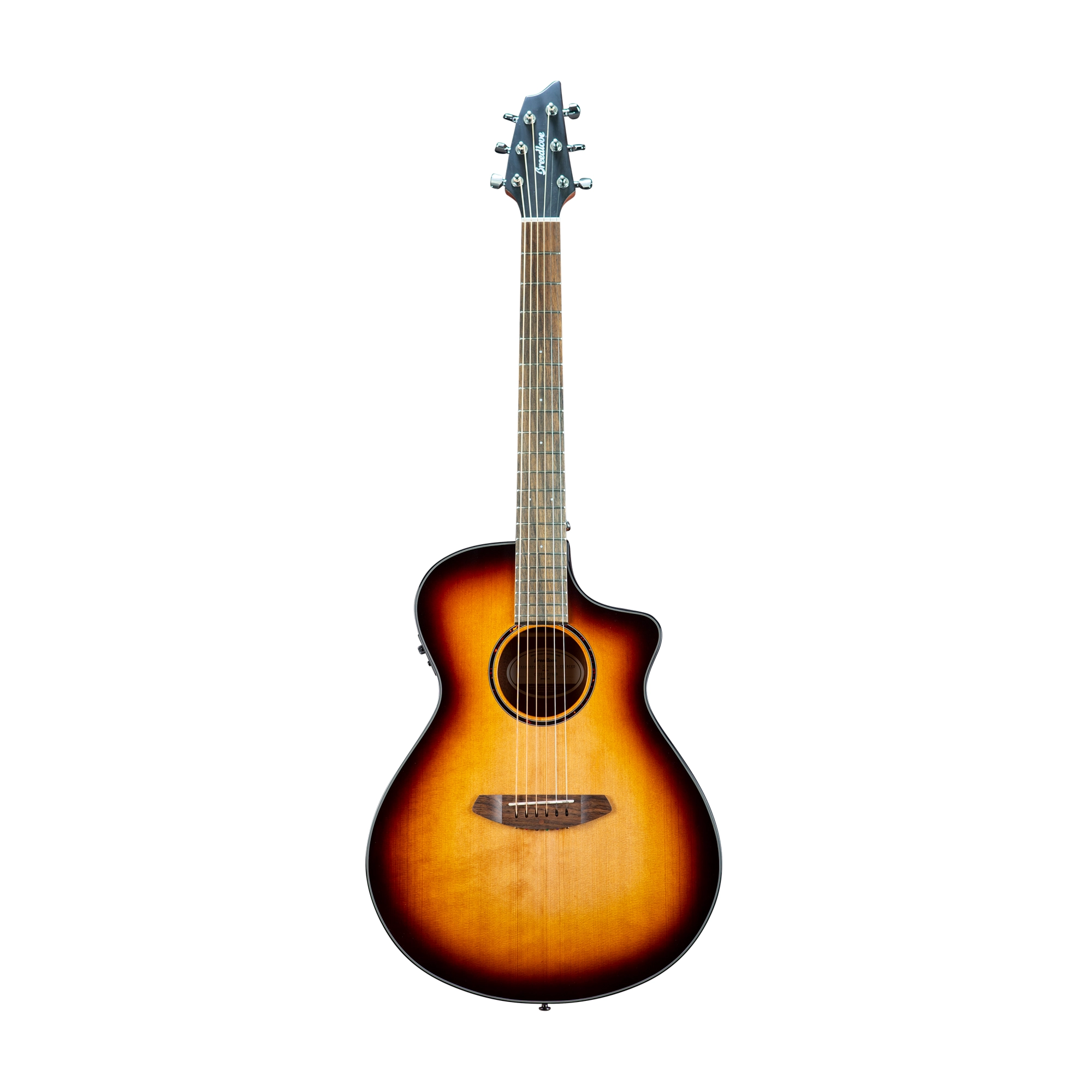 Breedlove Eco Discovery S Concert CE Acoustic Electric Guitar - Edgeburst Finish | Sustainable Wood Construction for Stage & Studio Performances