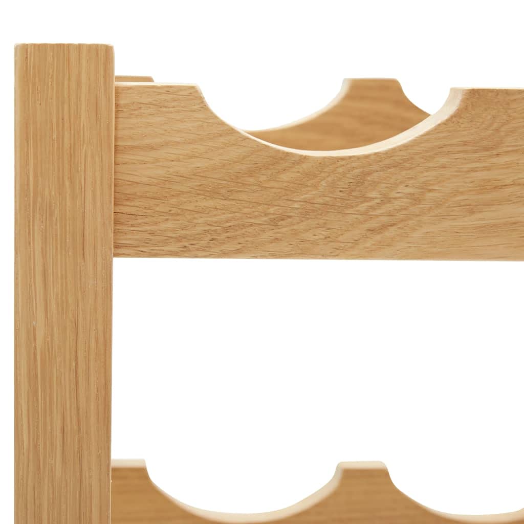 Premium Oak Wine Bottle Rack - Holds 6 Bottles (14.6